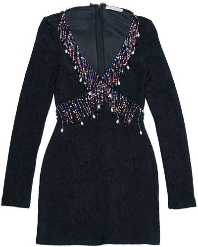 Christopher Kane Bead-embellished Minidress - Black