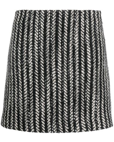 MSGM Bouclé Rok - Zwart