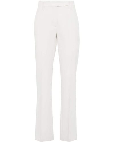 Brunello Cucinelli Monili-embellished Trousers - White
