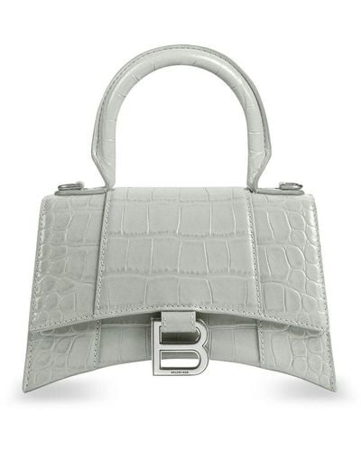 Balenciaga XS Hourglass Handtasche - Grau