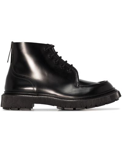 Adieu Typ 165 Leather Military Boots - Black