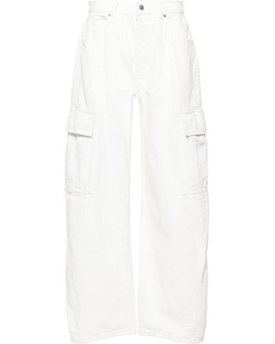 Alexander Wang Straight-leg Cotton Cargo Jeans - White