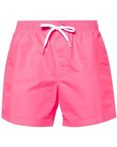 Sundek Rainbow-patch Swim Shorts - Pink