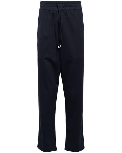 Lardini Drawstring-waist Straight-leg Trousers - Blue