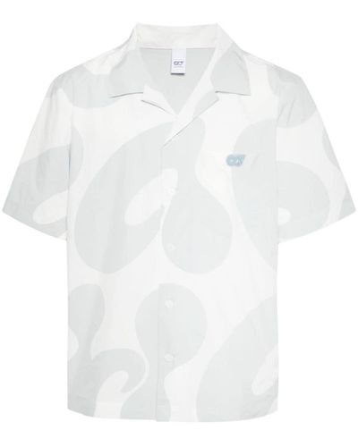 Alpha Tauri Wopir Abstract-print Shirt - White