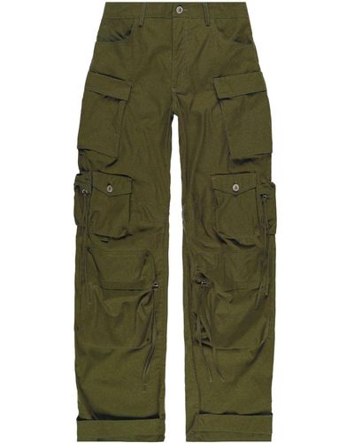 The Attico Pantalones anchos con bolsillos cargo - Verde