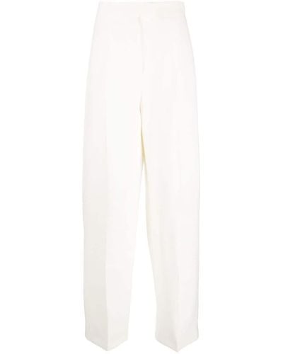 Fendi Straight-leg High-waisted Trousers - White