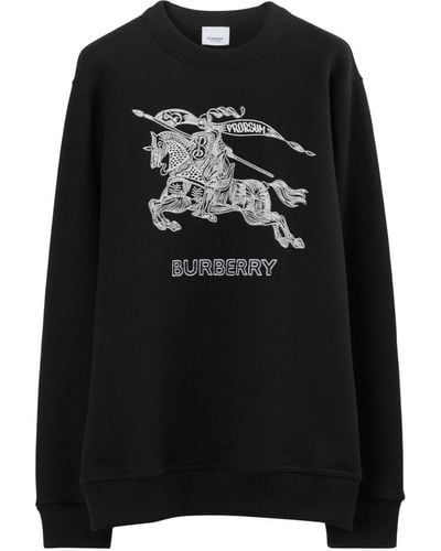 Burberry Ekdエンブロイダリー スウェットシャツ - ブラック