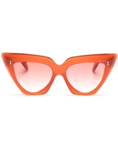 Cutler and Gross Cat-Eye-Sonnenbrille mit Farbverlauf - Orange