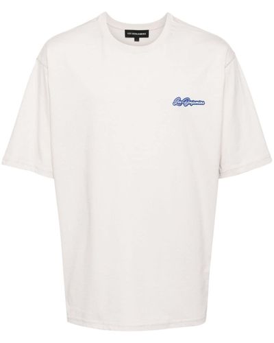 Les Benjamins Logo-print Cotton T-shirt - White