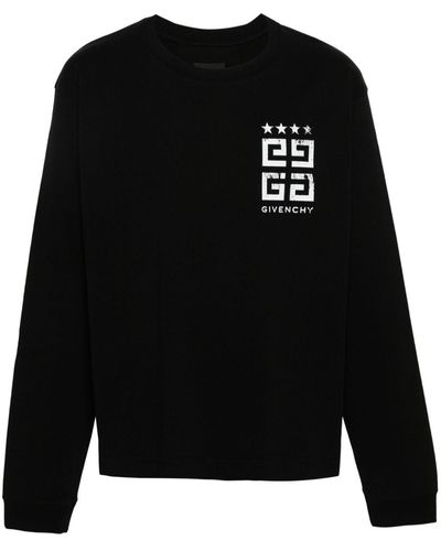 Givenchy 4g Stars Tシャツ - ブラック