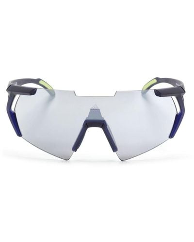 adidas Sonnenbrille mit durchgehendem Glas - Blau