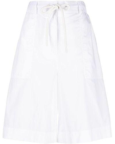 Moncler Knee-length Drawstring Shorts - White