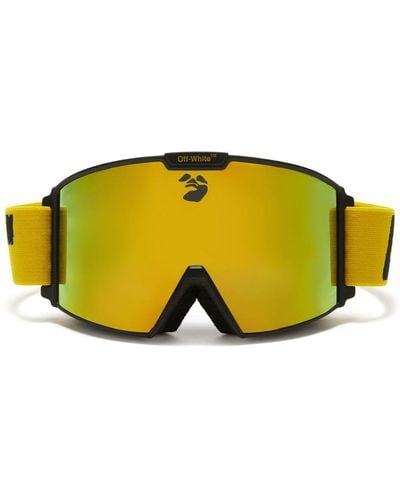Off-White c/o Virgil Abloh Logo-print Ski goggles - Yellow