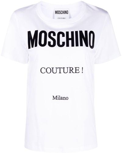 Moschino T-Shirt aus Bio-Baumwolle - Weiß