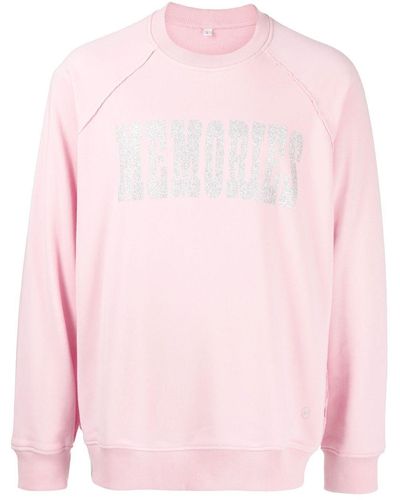 Stain Shade X Hiroshi Fujiwara Sweatshirt mit Slogan-Print - Pink