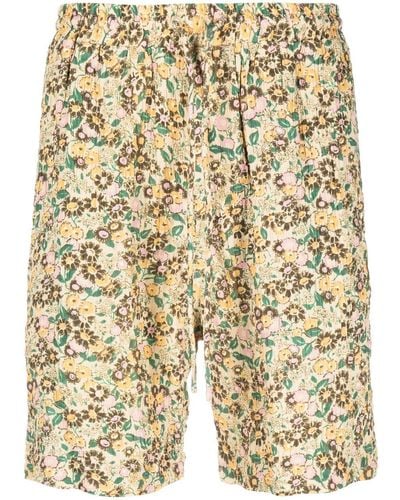Nanushka Ditsy Floral-print Shorts - Natural