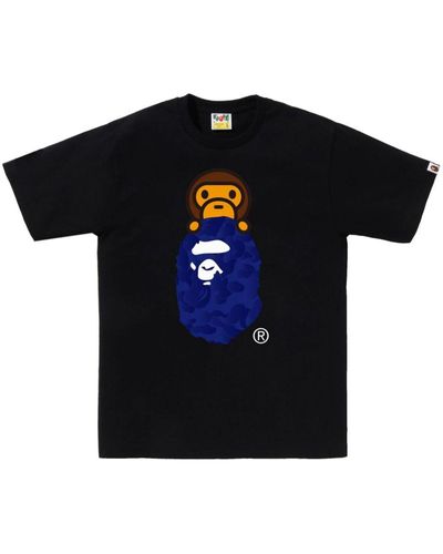 A Bathing Ape ロゴ Tシャツ - ブラック