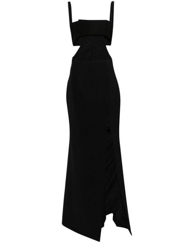 Elie Saab Cut-out Maxi Dress - Black