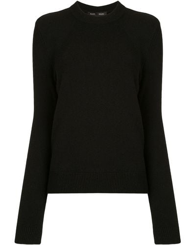Proenza Schouler Raglan Sleeves Eco Cashmere Jumper - Black