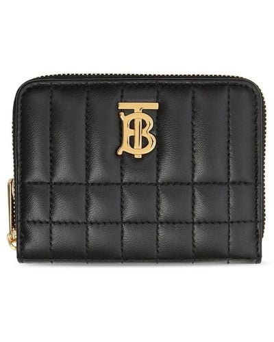 Burberry Black Lola Quilted Zipped Wallet