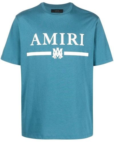Amiri ブルー M.a. Bar Tシャツ