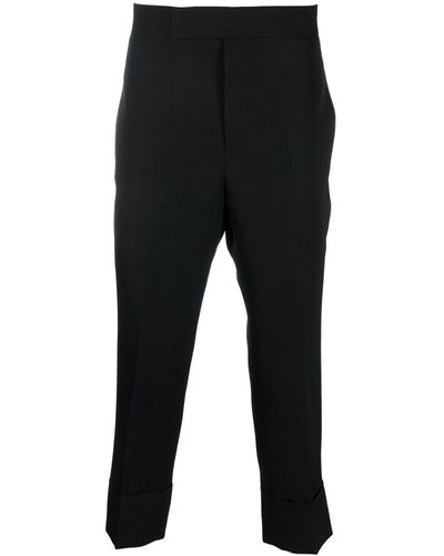 SAPIO Cropped Wool Pants - Black