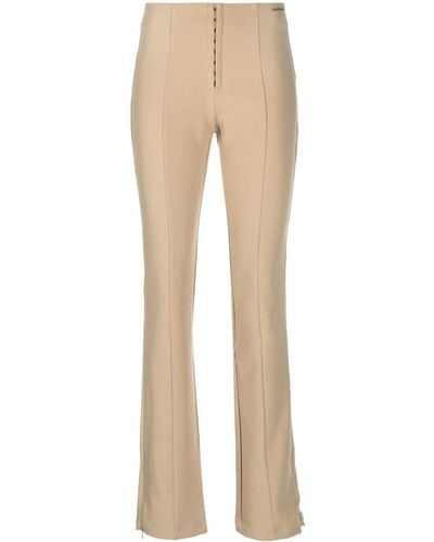 Calvin Klein Pantalon slim à taille haute - Neutre