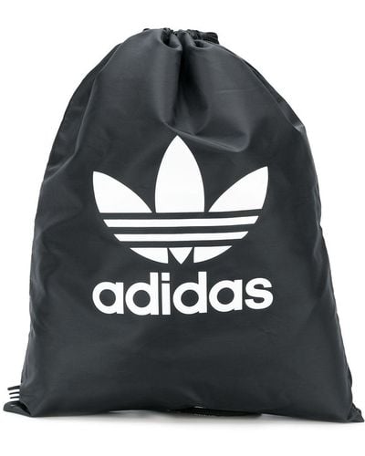 adidas Originals Trefoil Drawstring Backpack - Black