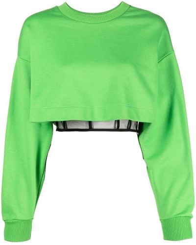 Alexander McQueen Sweatshirt im Layering-Look - Grün