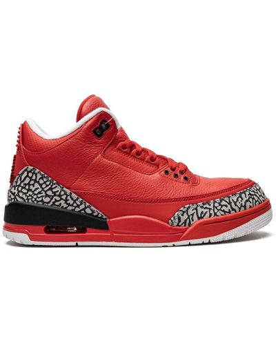 Nike X Dj Khaled Air 3 Retro "grateful" Sneakers - Red