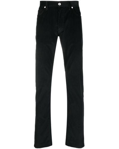 Brioni Sn Meribel Straight-leg Cotton Trousers - Black