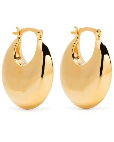 Sophie Buhai 18kt Recycled Gold Vermeil Cowbell Hoop Earrings - Metallic