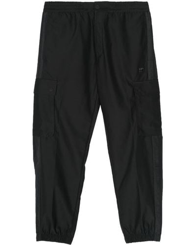 HUGO Water-repellent Tapered Trousers - Black