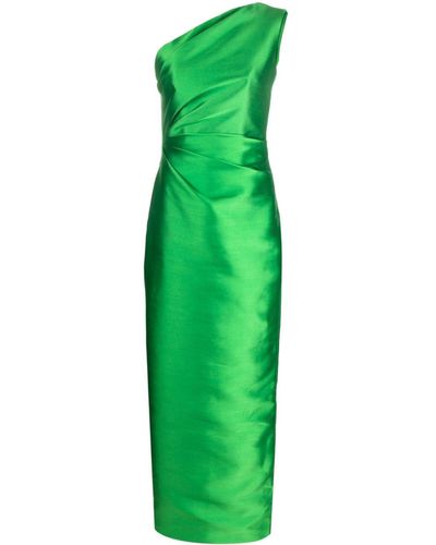 Solace London Asymmetrisches Kara Maxikleid - Grün