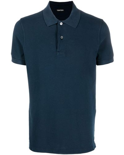 Tom Ford Short-sleeve Polo Shirt - Blue