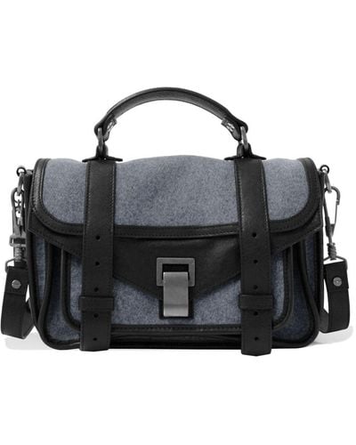 Proenza Schouler Mini Ps1 Panelled Tote Bag - Black