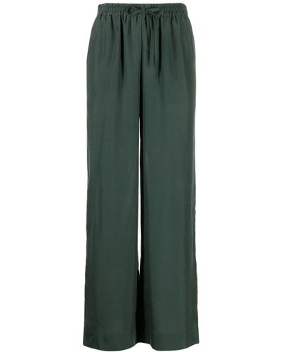 P.A.R.O.S.H. High-waist Silk Trousers - Green