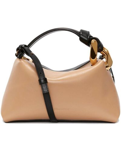 JW Anderson Jwanderson Cornerleather Crossbody Bag - Natural