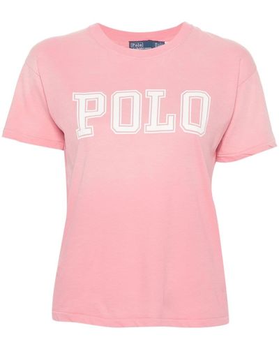 Polo Ralph Lauren Logo-print Cotton T-shirt - Pink