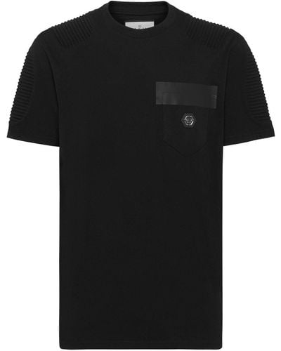 Philipp Plein Logo-appliqué Cotton T-shirt - Black