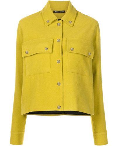 UMA | Raquel Davidowicz Classic-collar Fitted Jacket - Yellow