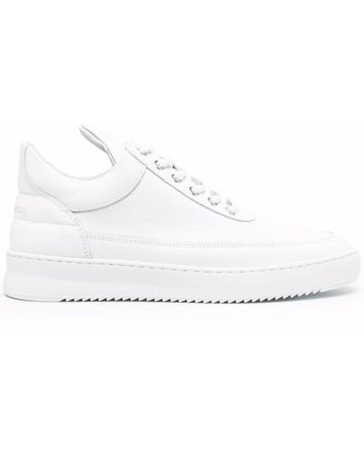 Filling Pieces Logo Low-top Trainers - White
