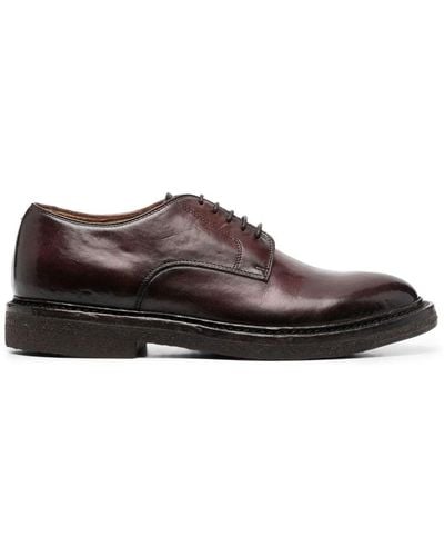 Officine Creative Lace-up Leather Derby Shoes - Brown