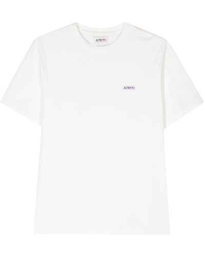 Autry Logo-patch Cotton T-shirt - White