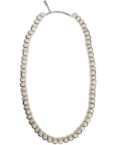 Etro Pearl And Shell Necklace - Metallic