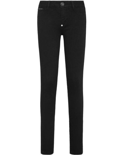 Philipp Plein Mid-rise Skinny Jeans - Black