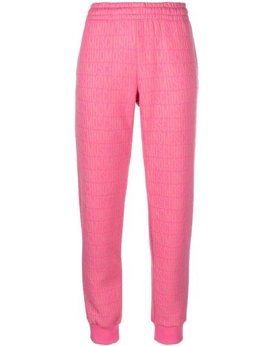Moschino Logo-print Track Pants - Pink