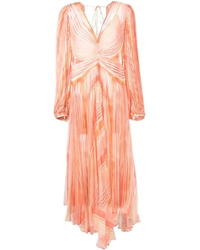 Acler Astone Striped Maxi Dress - Pink