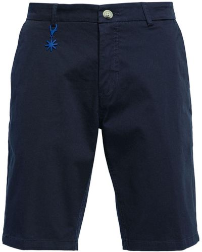 Manuel Ritz Chino-Shorts aus Twill - Blau